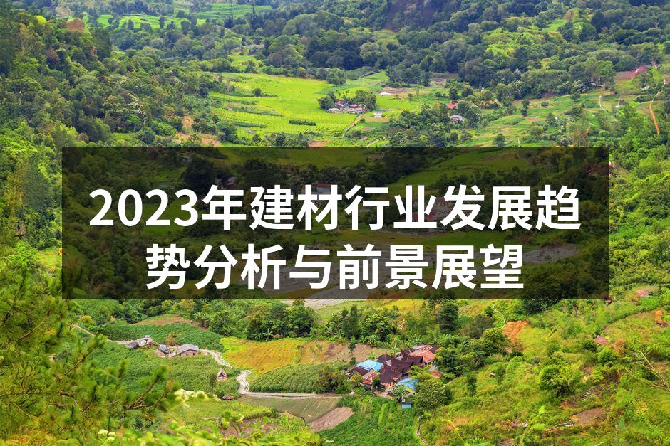 2023年建材市场展望